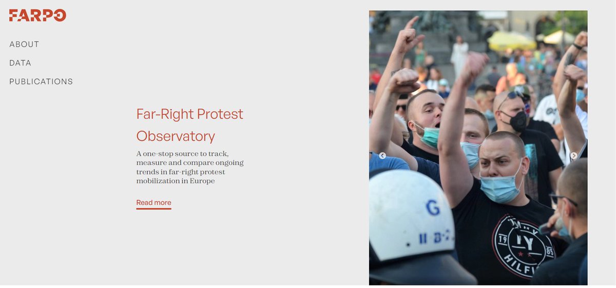 Stay tuned! Next week we launch the Far-Right Protest Observatory: a joint initiative by @ULBruxelles @sciencespo @CrexUiO @Unibo @MSCActions. FARPO hosts data on protests by far-right parties & movements in Europe in the last 20 years. @CaterinaFroio @AndreaPirro @arjupskas