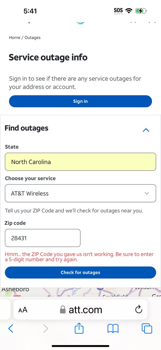 johnmmblake's tweet photo. @MaraMcJiltonTV AT&T is out in Chadbourn, NC in western Columbus County too. #wect @ATTHelp https://t.co/AJTkVVxY8o