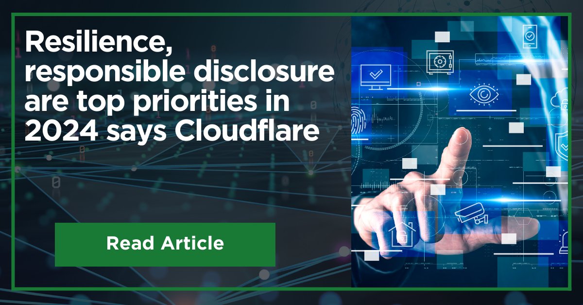 Grant Bourzikas, CISO at <a href="/Cloudflare/">Cloudflare</a> emphasises the importance of resilience for customers in 2024. As the Internet solidifies its role as critical infrastructure, the need for resilience grows more pressing amidst escalating threats.

Full article:
intelligentcio.com/africa/2024/01…