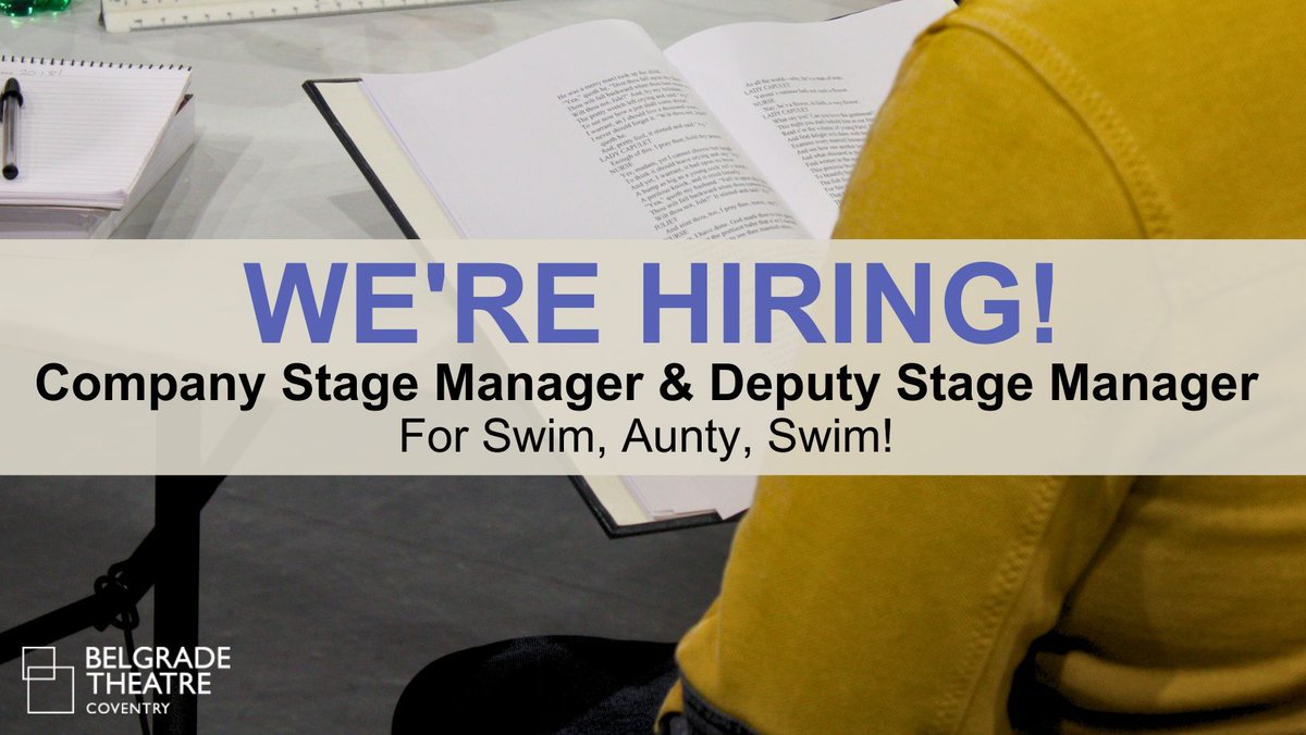 We're hiring for our production Swim, Aunty, Swim! 📣 🏊🏽 Company Stage Manager 🏊🏽‍♂️ Deputy Stage Manager Swim, Aunty, Swim! is a poetic story of friendship, loss, sisterhood, motherhood, & the power of water. @Sianaarrgh @tiatafahodzi Details & apply buff.ly/49qswSY