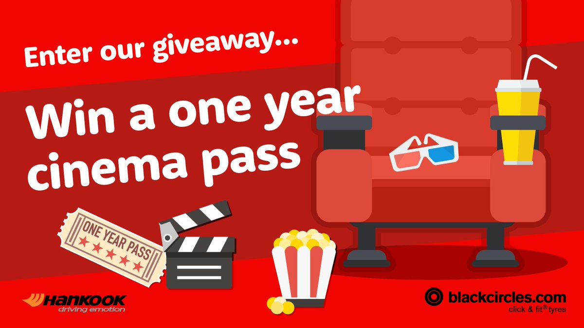 blackcircles's tweet image. 🎬 GIVEAWAY 🍿

Win a gift card covering the cost of a single one-year movie pass at a cinema of your choice (Cineworld, Odeon, or Vue) for you and your movie buddy! Thanks Hankook 💛

To enter:
🎥  Like, repost &amp;amp; follow us
🍿 Tag your movie pal below

[Ends 7th March].