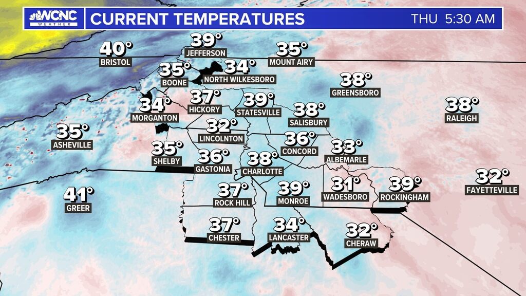 wxbrad's tweet photo. Good Morning here's your 6am temperatures. https://t.co/iS2Ei9tAFL