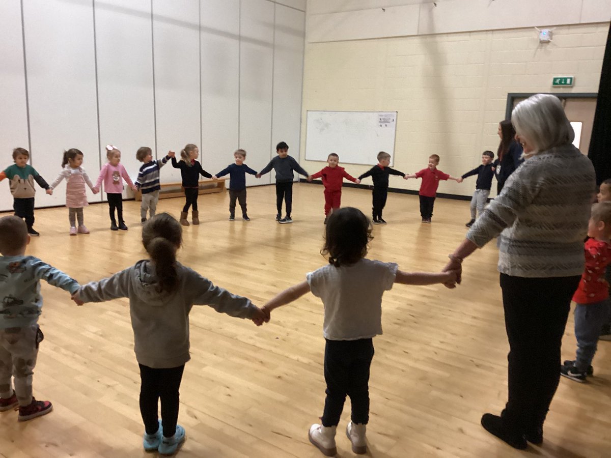 CarlibarNursery's tweet photo. Fereneze had lots fun taking part in ring games. It is great to be all together taking turns and singing. #ringgames #alltogetherfun https://t.co/lECiFf3J8i