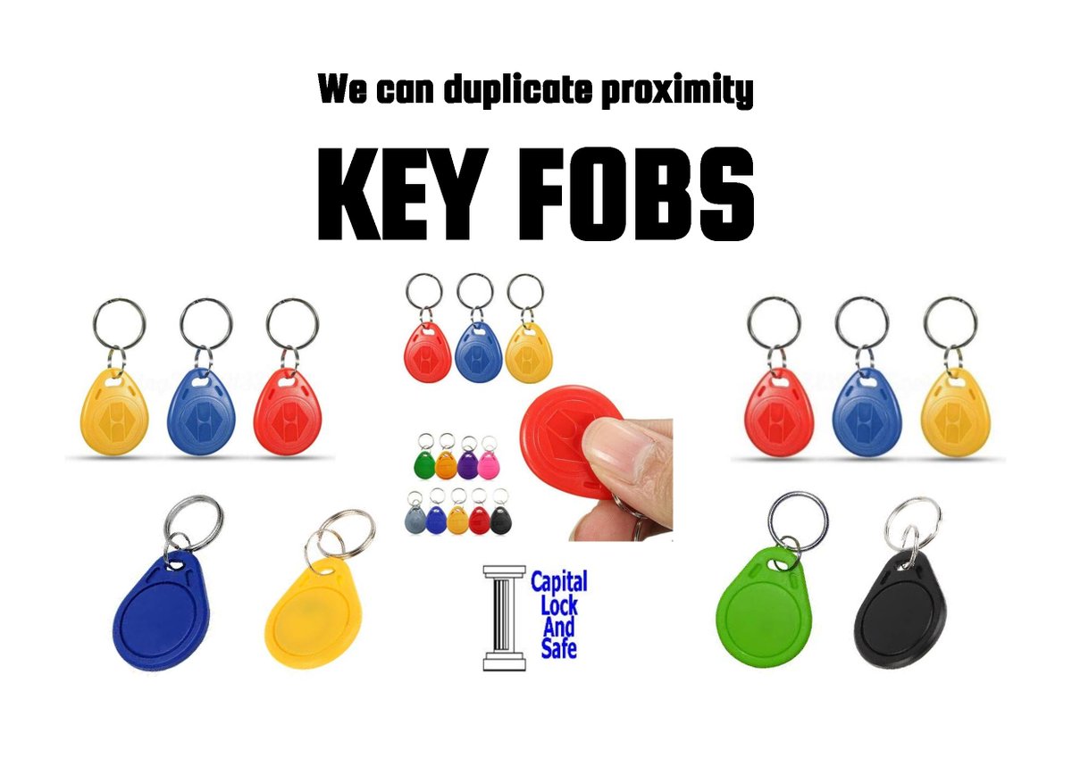 CapitalLockSafe's tweet image. We can duplicate a variety of proximity key fobs.
#keys #fobs #keyfobs #keycutting #keycutters #keycuttingenfield #keycuttersenfield #keycuttingnearme #keycuttersenfield #locksmith #locksmithenfield #locksmithnearme