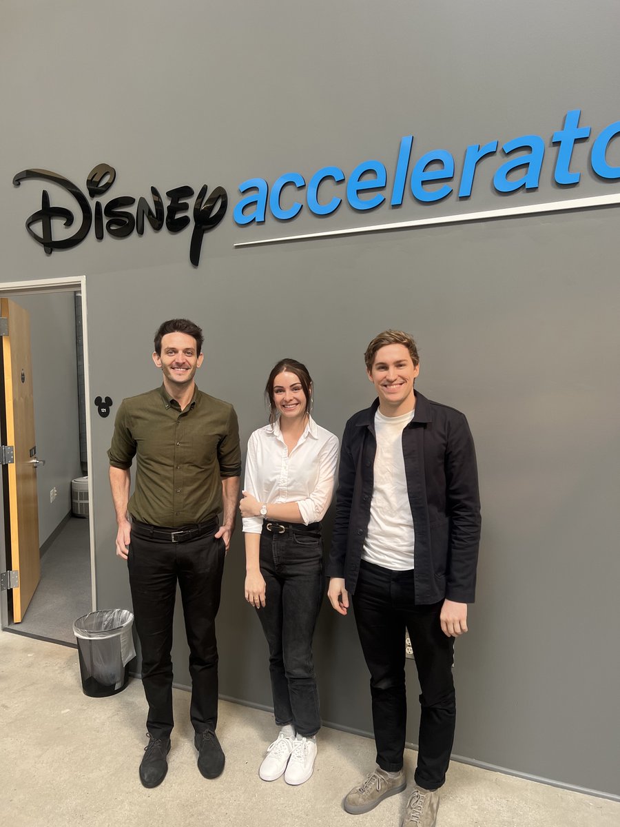 We are thrilled to be a part of the 2024 Disney Accelerator.

Disney is one of the world's most globally recognizable brands and has held a special place in our hearts since childhood.

This type of unprecedented access to the creativity and imagination of Disney will be