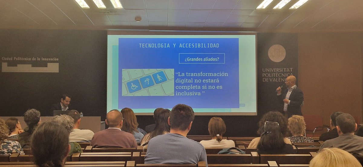 La transformación digital no será mientras no sea para todos... La tecnologia va muy rápido, creando a veces barreras🚧 para colectivos vulnerables. Conferencia final de <a href="/MOVEIT_erasmus/">MOVEIT</a> con el CEO de InSuit, empresa con +60 trabajadores en torno a TIC y #accesibilidad 🚀