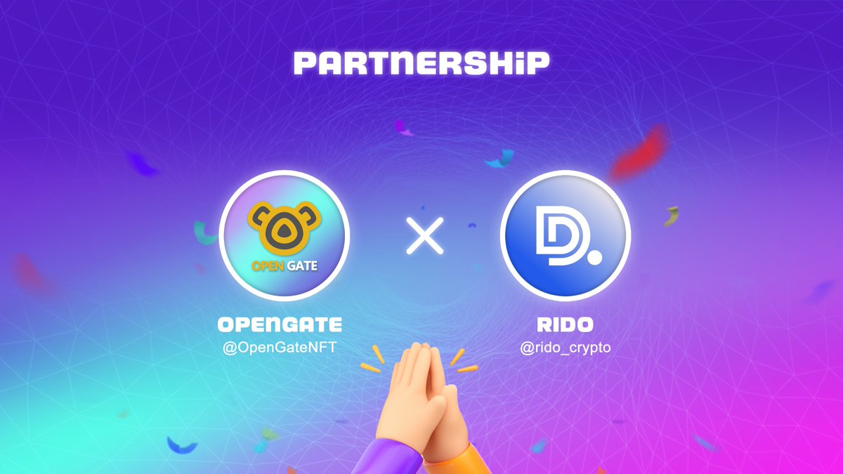 OpenGateLab's tweet image. 🤩We are proud to announce our strategic partnership with @rido_crypto 

⚡ #RIDO is the 1st #DataFi on BNBChain as a programmable storage protocol that redefines data in web3, construct data shared ecosystem, prompt DataFi and becomes pump for AI.

😘Big events will come soon!!