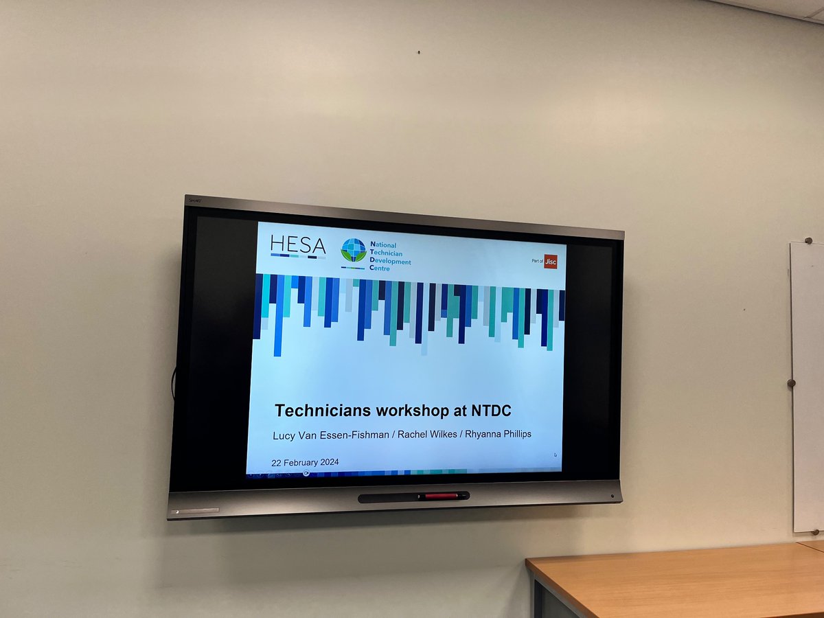 NTDCtweets's tweet image. We are looking forward to welcoming key members of our network to Sheffield today for this @ukhesa @Jisc workshop ‘Defining Technicians’ 🤩