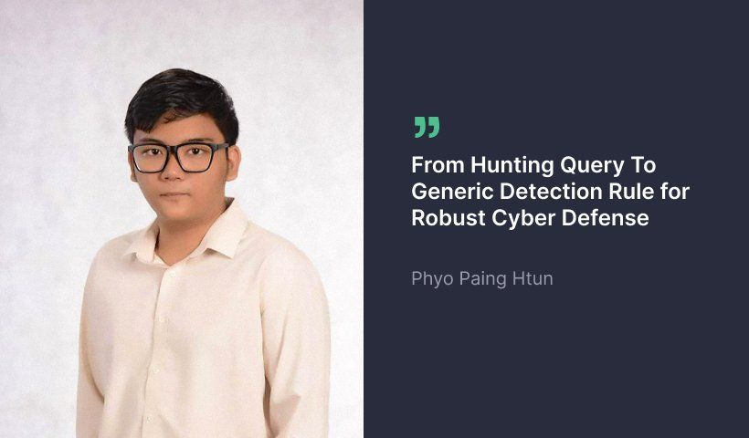 Read the insightful interview with our Threat Bounty developer Phyo Paing Htun telling about his experience creating resilient #Sigma rules and role of the community in cyber defense. socprime.com/blog/interview…
#BlueTeam #threathunting #infosec #SOC #threatdetection