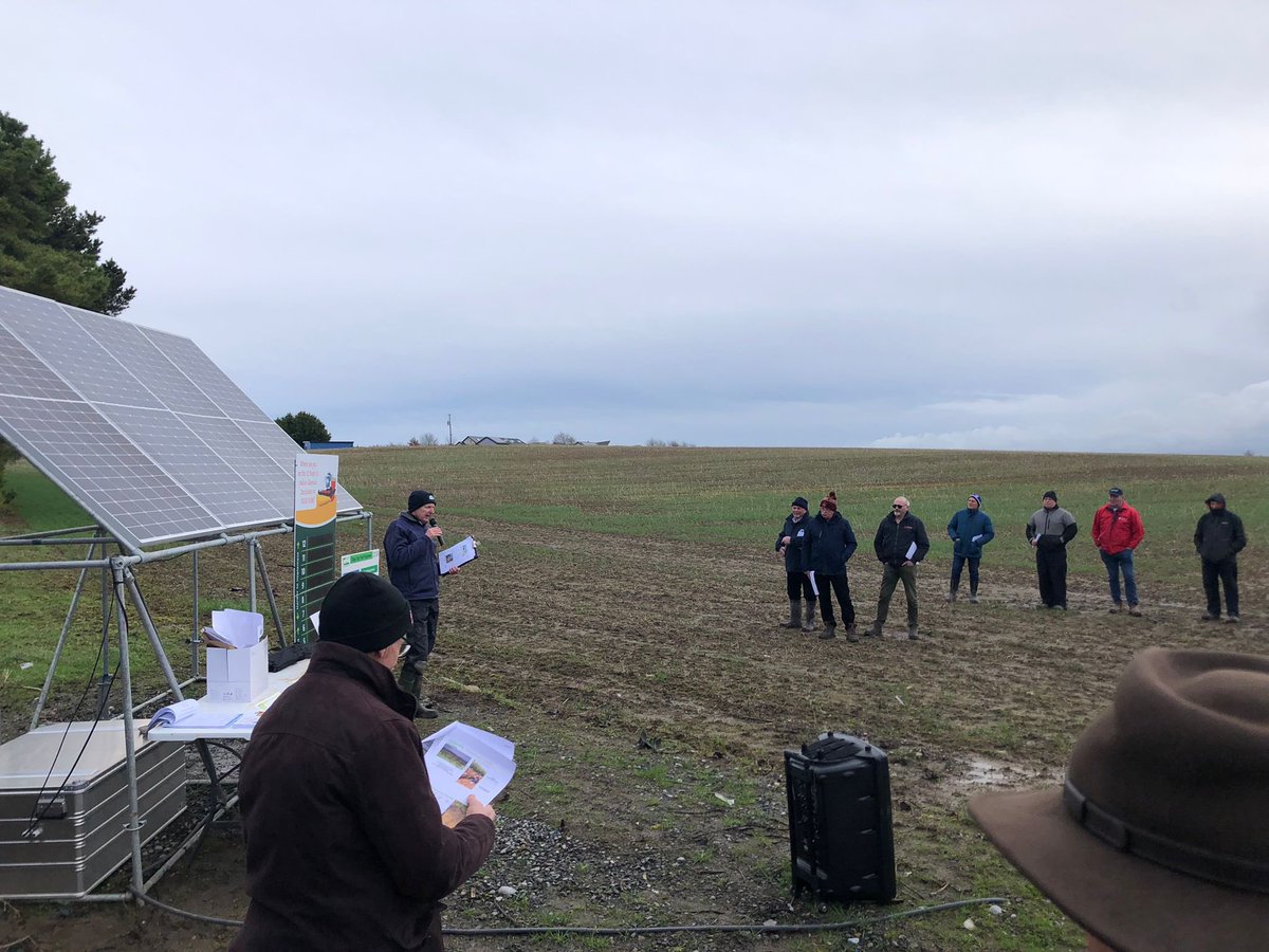 Great turn out at ITLUS Spring Field day. Tillage farmers learning about carbon on their  farms
