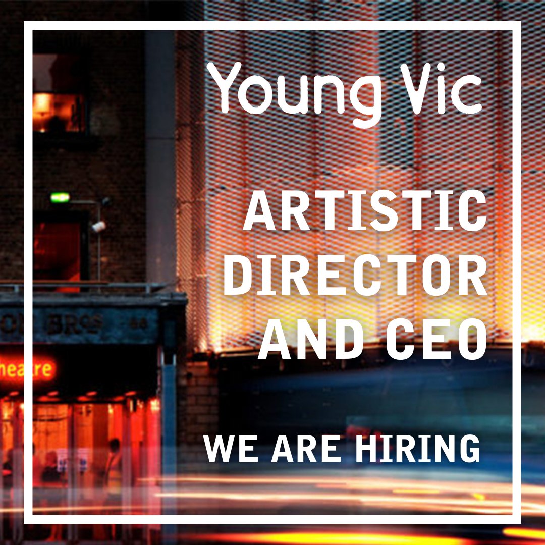 we're looking for a new Artistic Director and CEO

apply by noon on 15 March ⬇️

youngvic.org/about-us/jobs/…