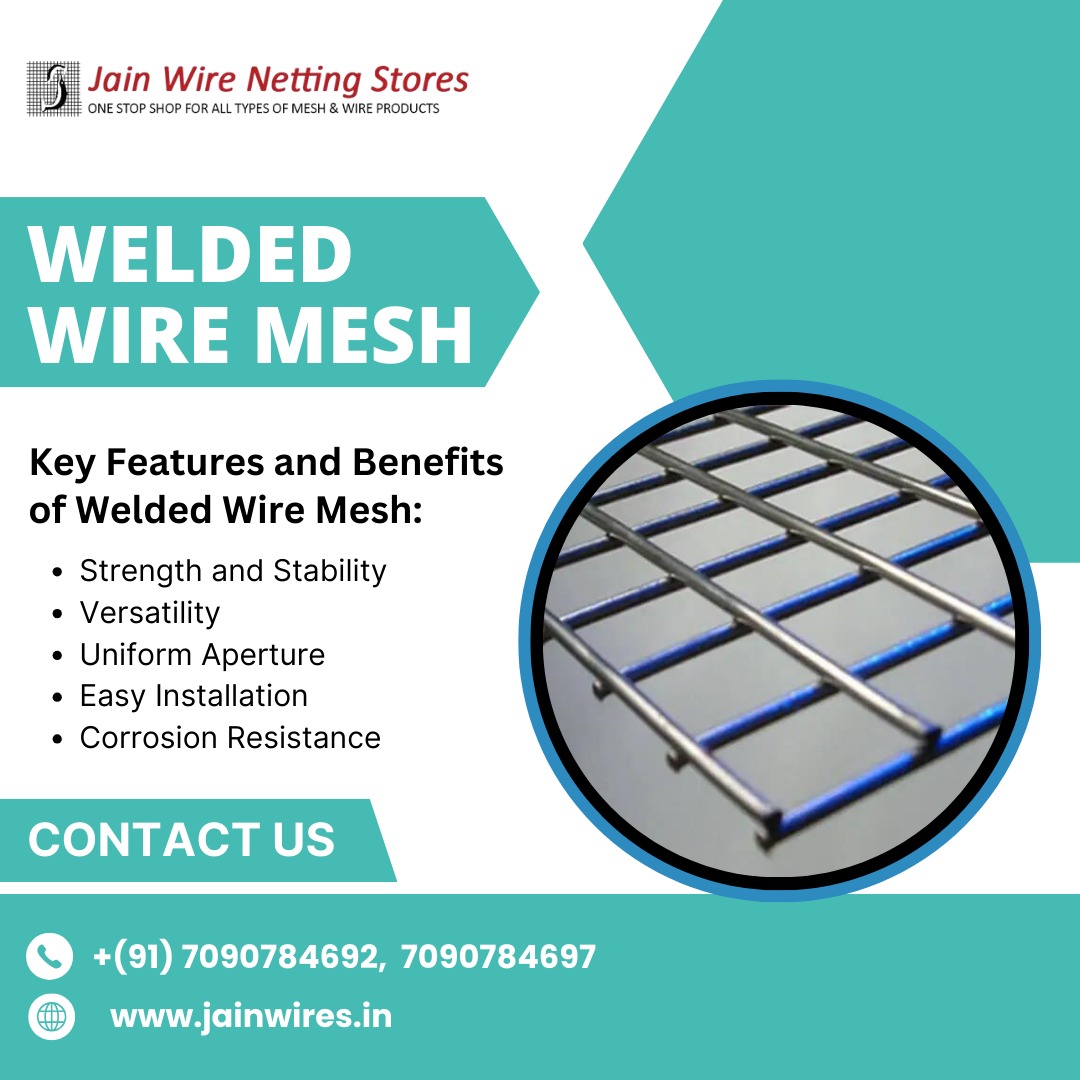 jainwirenetting's tweet image. WELDED WIRE MESH
.
Visit Us- jainwires.in
Call Us- +91 7090784692, +91 7090784697
Mail Us- jwnsblr@gmail.com
.
#weldedwiremesh #wovenwire #hexagonalwirenetting #wireconveyorbelt #expandedmetals #perforatedsheets #weldedmesh #galvanizediron #galvanizedironwire