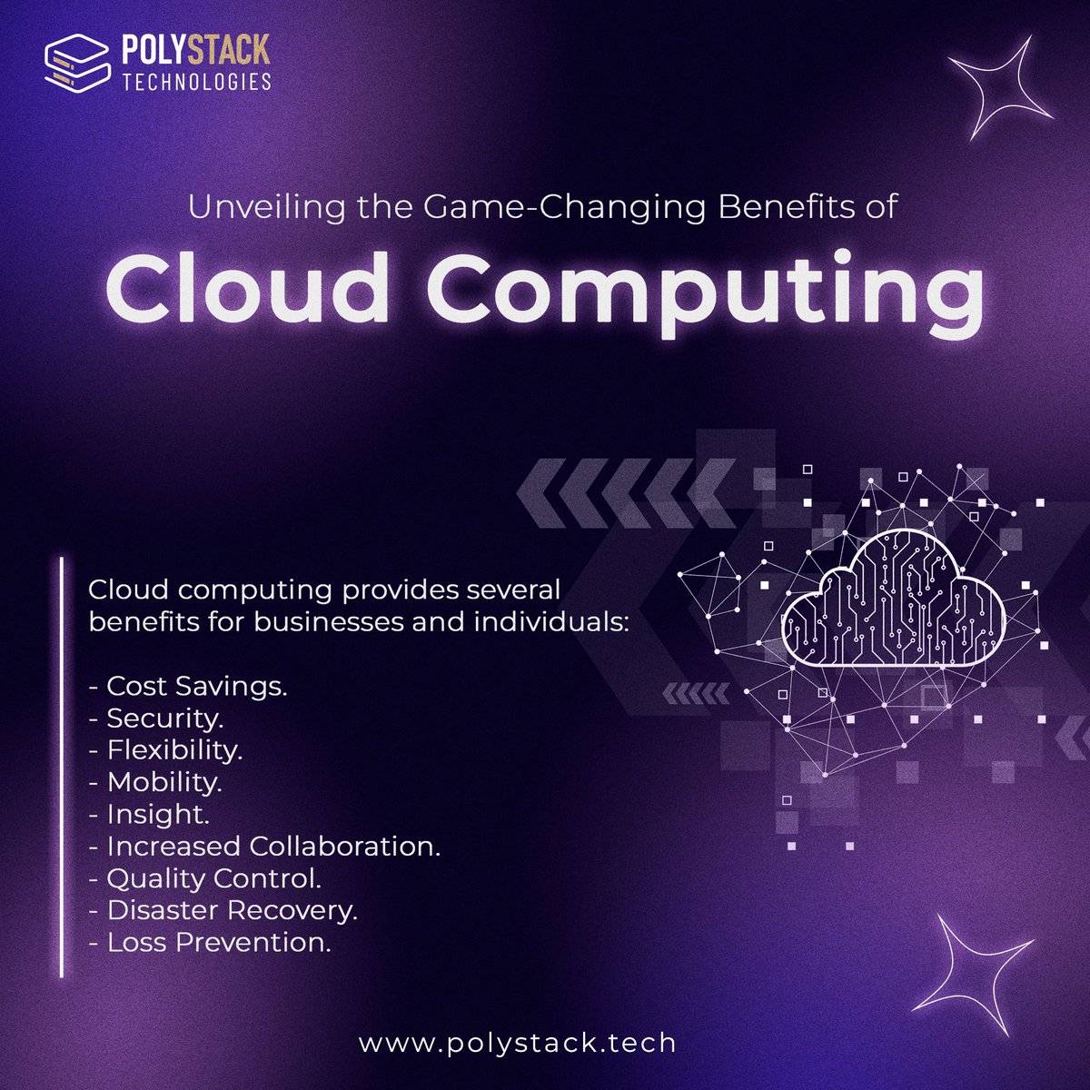Polystack_Tech's tweet image. Unveiling the Game-Changing Benefits of Cloud Computing! Embrace seamless scalability, enhanced flexibility, and unmatched cost-efficiency with #CloudComputing

Contact us to unlock full potential of your business with cloud computing.

#TechInnovation #DigitalTransformation