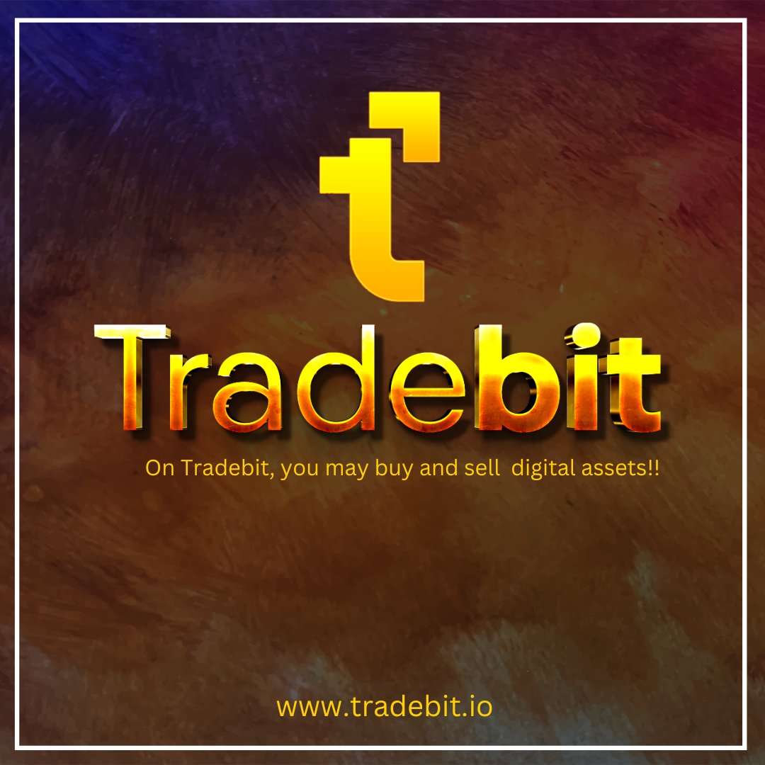 tradebitio's tweet photo. Make use of the modernized options and purchase as much as you like. Tradebit helps you make smarter trades by providing you with market data and insights. https://t.co/RqcEJEtVE9 #TradeBit #cryptoexchange #exchange #trade #tradebitexchange https://t.co/LAmyx809kd