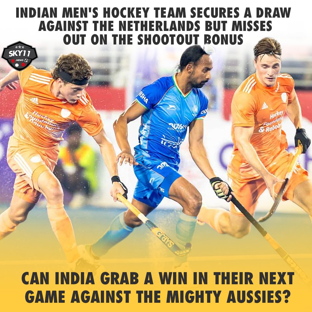 India aims to end Australia's unbeaten run in the FIH Hockey Pro League.

#India #Hockey #SKY11 #IndianHockey #Australia #Netherlands #INDvsNED