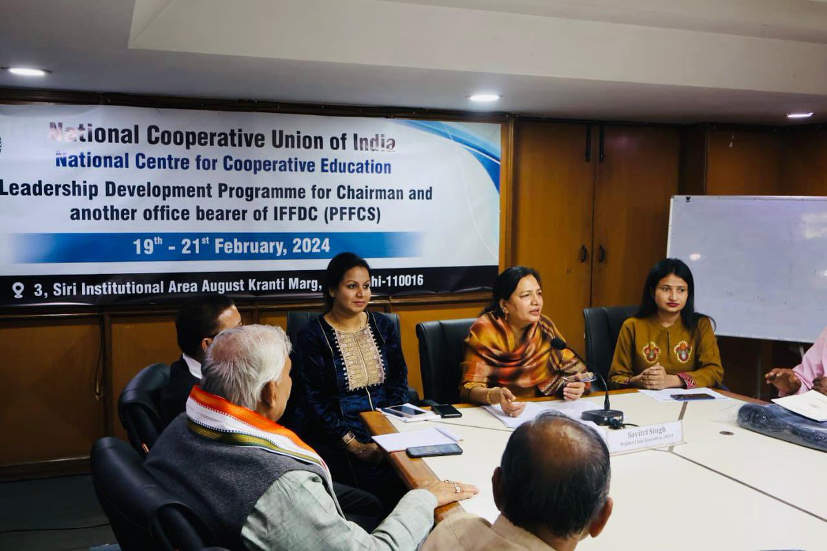 19-21 Feb 2024: NCCE's (NCUI's) comprehensive 3-days' leadership development program (LDP), organized for 23 officials of Indian Farm Forestry Development Cooperative Ltd. (IFFDC) from Uttar Pradesh, successfully concluded on 21st Feb 2024. 
The LDP fostered an environment of