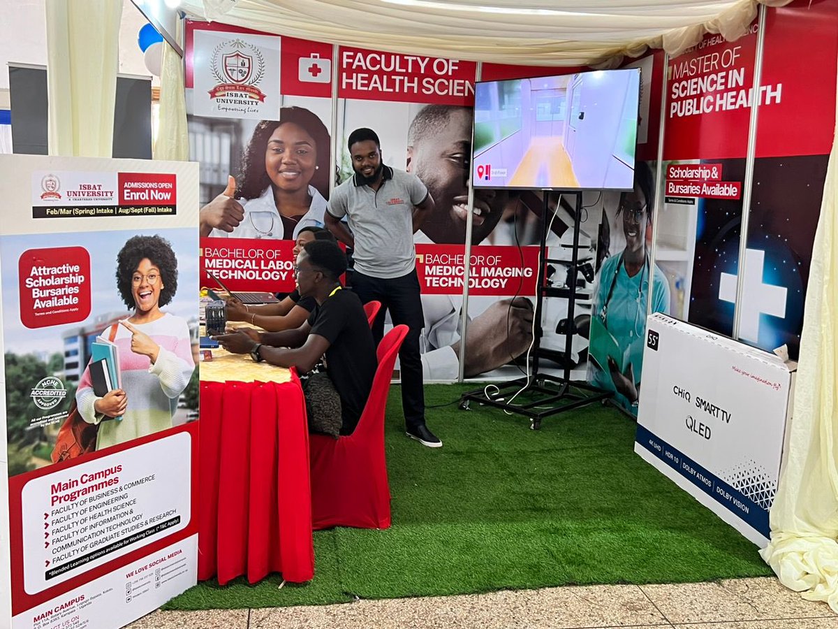 Excited to be representing ISBAT University at Uganda Pharma Health Care 2024! Ready to explore innovations and advancements in healthcare with our talented team. #ISBATUniversity #UgandaPharmaHealthCare #HealthcareInnovations