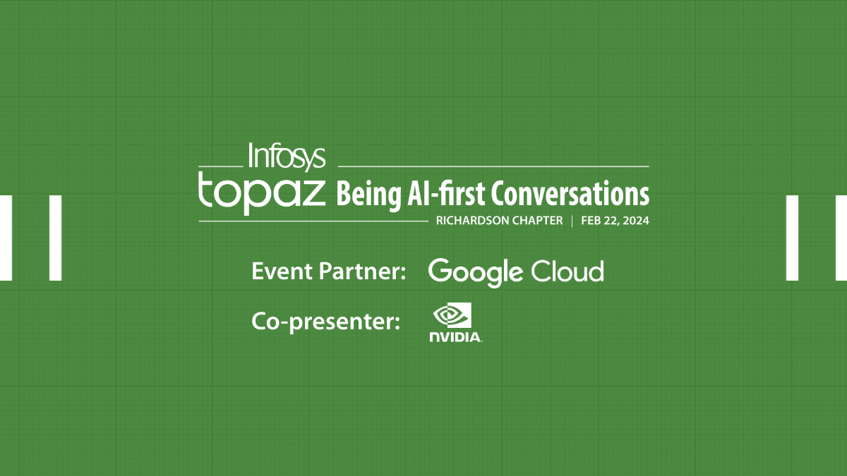 InfosysEvents's tweet photo. Hear from Gopal Gupta, UTD, at “Infosys Topaz Being AI-first Conversations: Richardson Chapter”. The academician will be sharing insights from his study on #AI over the years. Learn more. https://t.co/LYqbToWgpu #BeingAIfirst #InfosysTopaz https://t.co/GjbsjBYfSZ