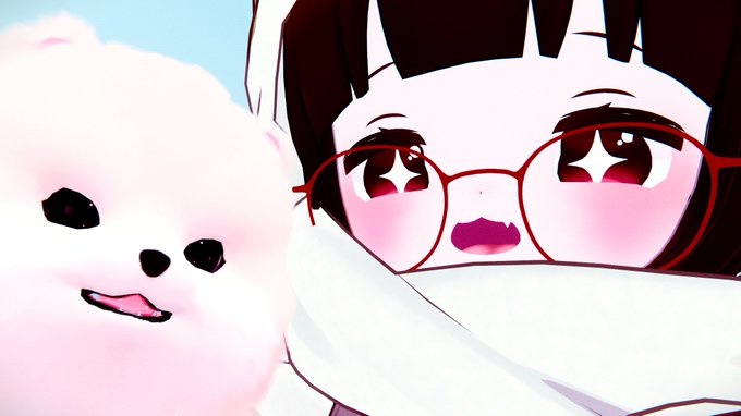 「bangs red-framed eyewear」 illustration images(Latest)