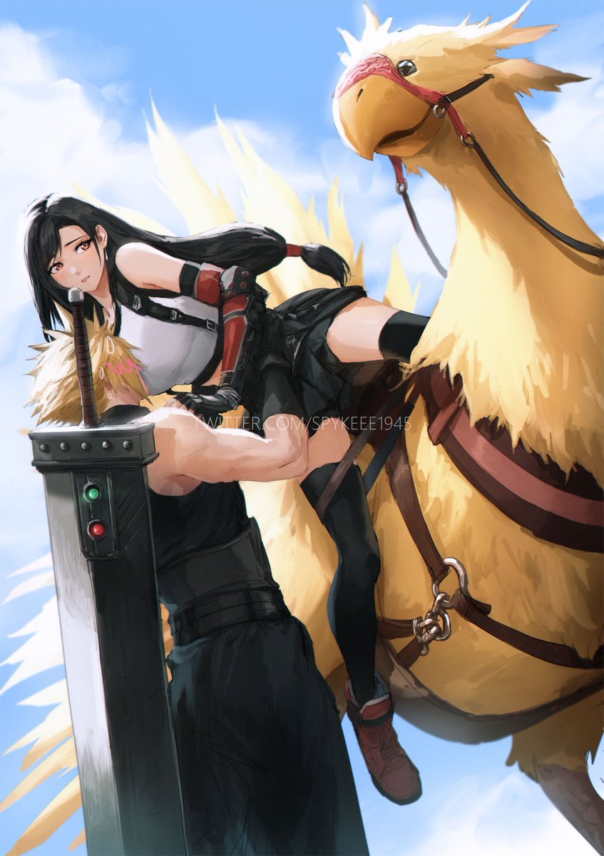 SPYKEEE1945's tweet photo. INPRNT is on sale and these artworks are posted. Check them out! L I N K  I N B I O 😆 #クラティ #cloti #FF7 #FF7R #FinalFantasyVII #Finalfantasy7 https://t.co/jM75i7DjI0