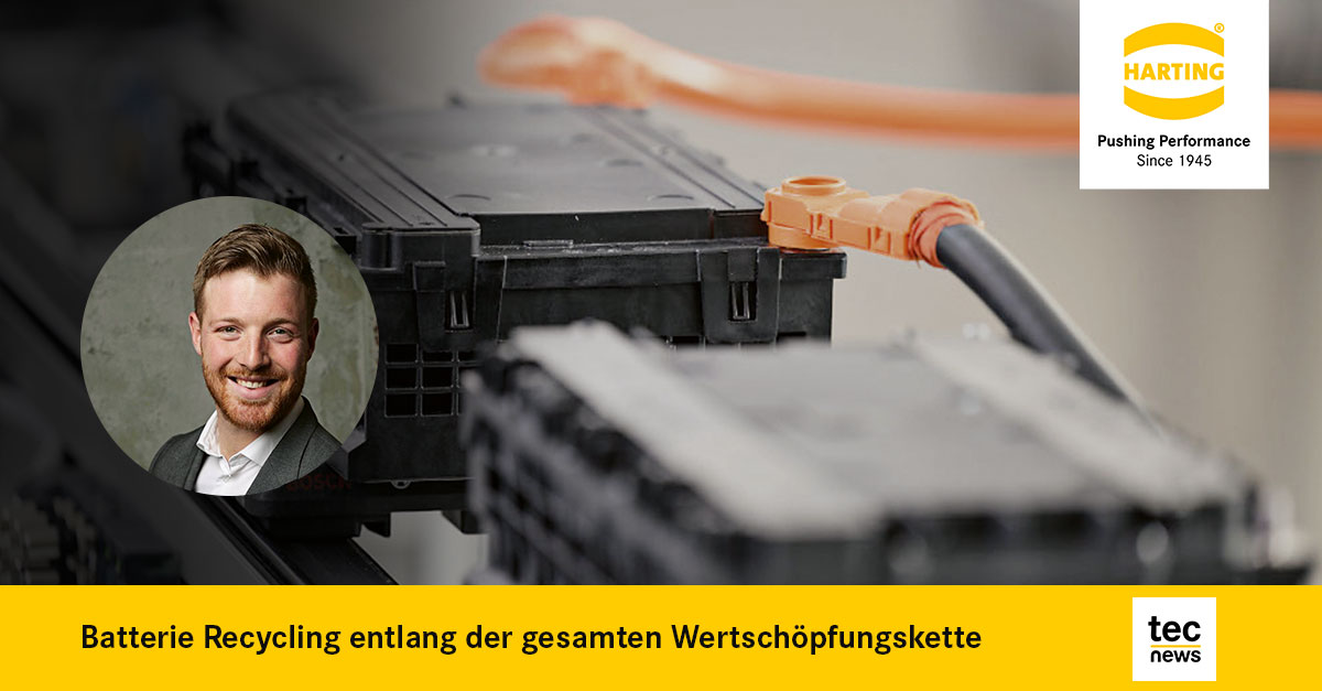 HARTING_Group's tweet image. So gelingt Batterie Recycling entlang der gesamten Wertschöpfungskette ♻️

Jetzt lesen ➡️ ow.ly/VsoU50QF2gz

#Recycling #CircularEconomy #pushingperformance #CarbonFootprint #nachhaltigkeit