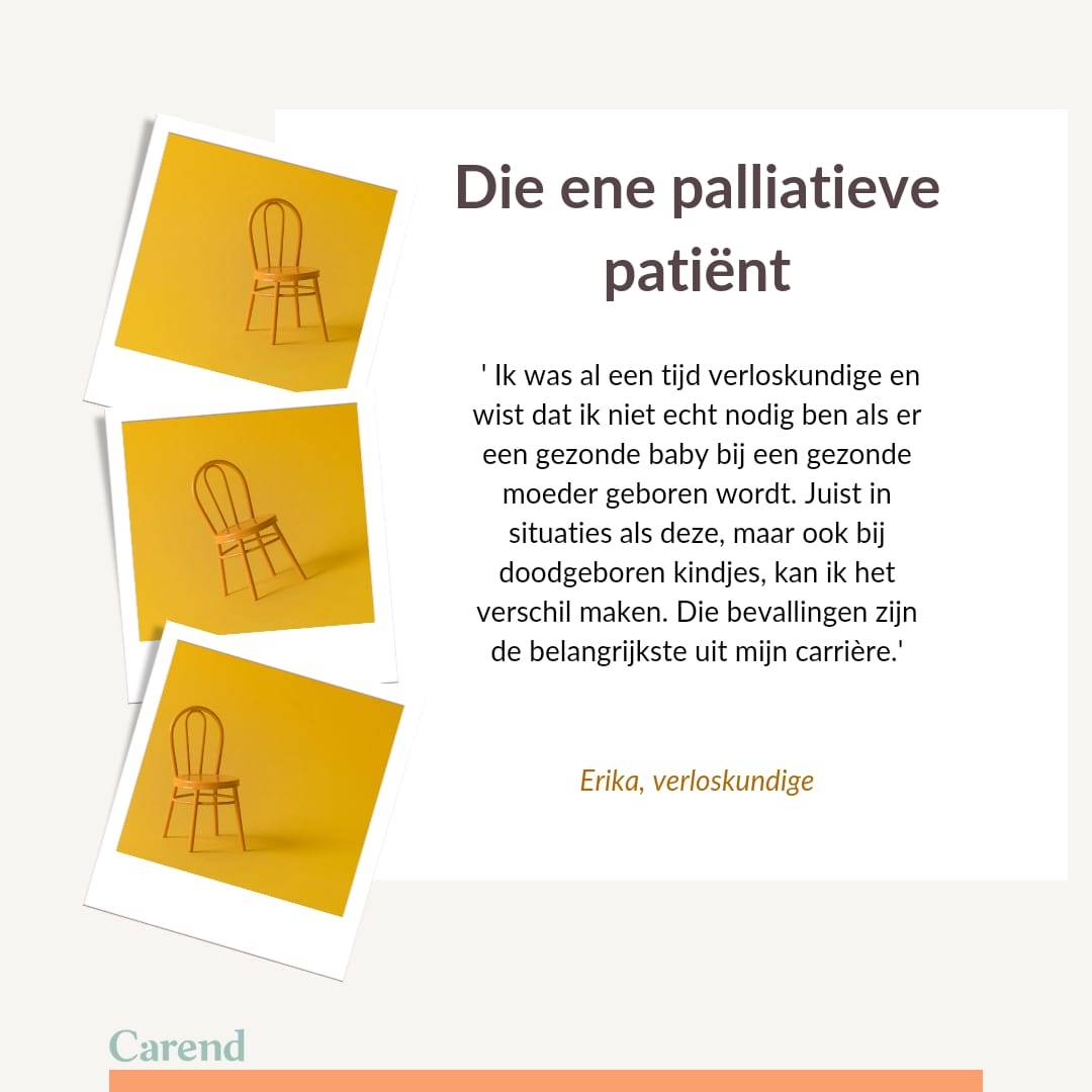 'Haar man vertelde dat ze wegens hun financiële situatie lang hadden gewacht met het krijgen van kinderen en nu het eindelijk zo ver was kreeg hij weliswaar een kind maar raakte hij zijn vrouw kwijt.'

Verloskundige Erika in 'Die ene palliatieve patiënt':
carend.nl/artikel/die-en…