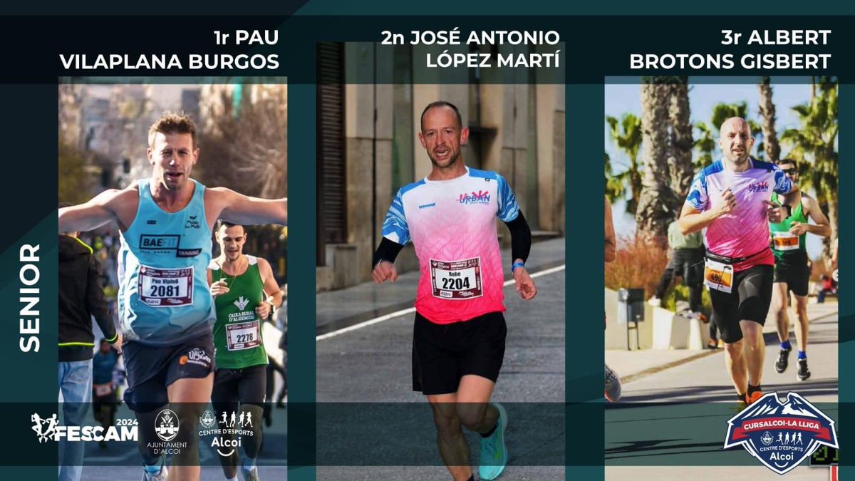 CURSALCOI 2023 🏆
FESCAM  🩷💙 🥇🥈🥉  

ENHORABONA 😍😍😍😍 

Vos esperem a Àgora a partir de les 19:30h 😊

Regidoria d'Esports Ajuntament d'Alcoi CursAlcoi #fescam2023 #cursalcoi2023