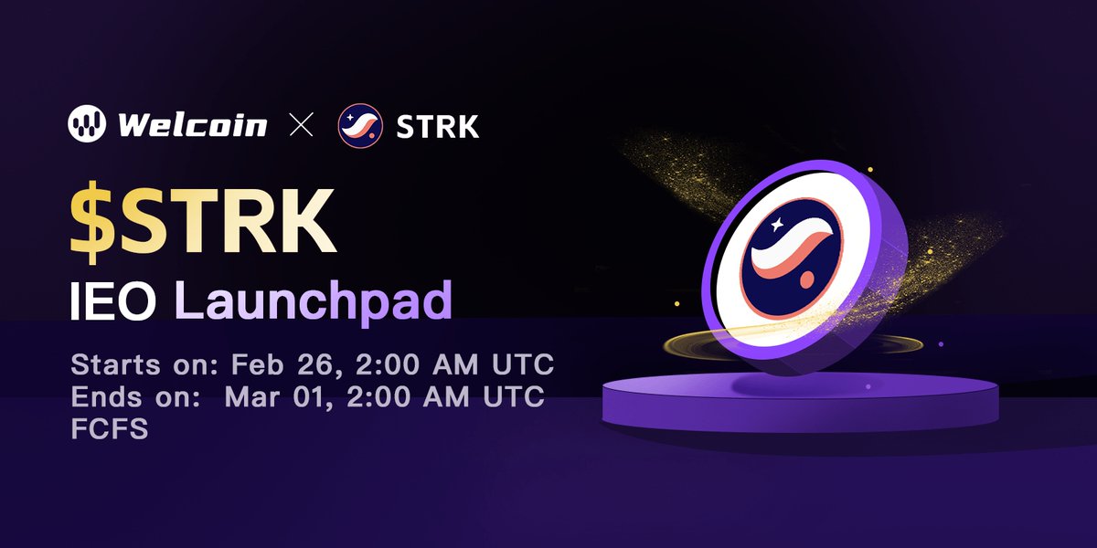 filosofi_kripto's tweet photo. 🚀 #Welcoin 7th IEO 🚀
@Starknet $STRK IEO will be LIVE soon on #Welcoin!
⏰IEO: Feb 26, 2:00 AM - Mar 01, 2:00 AM UTC
⏰Spot: Mar 01, 2:00 AM UTC
✅Mode: flash sale
💡Rules
Supply: 300 $STRK
Price: 1.6 $USDT
👉 https://t.co/J0vgrdtZrD
#Starknet #STRK https://t.co/UeUh8ADm8B