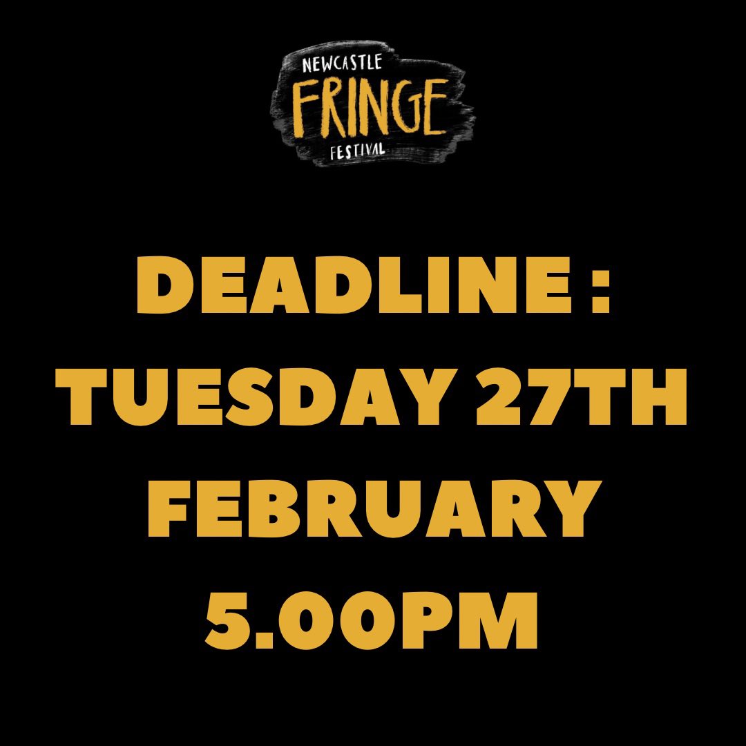 Keep em coming! Applications are still open for NFF 2024. 💫 Please visit our Call Out page and click ‘Apply Now’ which will open up a Google Form. The deadline for applications is this Tuesday at 5.00pm. 📆 newcastlefringe.co.uk/call-outs #newcastlefringefestival #applicationsopen