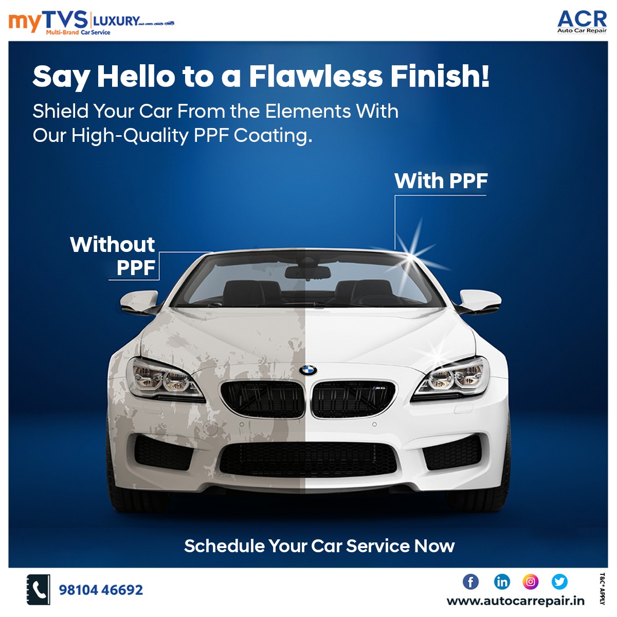 Auto_carrepair's tweet photo. β¨ Get that glossy finish with #PPFcoating! π
Protect your ride and keep it shining like new! Shield your car from scratches, dirt, and UV rays. πβ¨
Call us at 9810446692
π Book online: https://t.co/OZTeL1n3wv
.
.
#carprotection #Gurgaon #DelhiNCR #myTVS #AutoCarRepair https://t.co/hdTDKwKnLJ