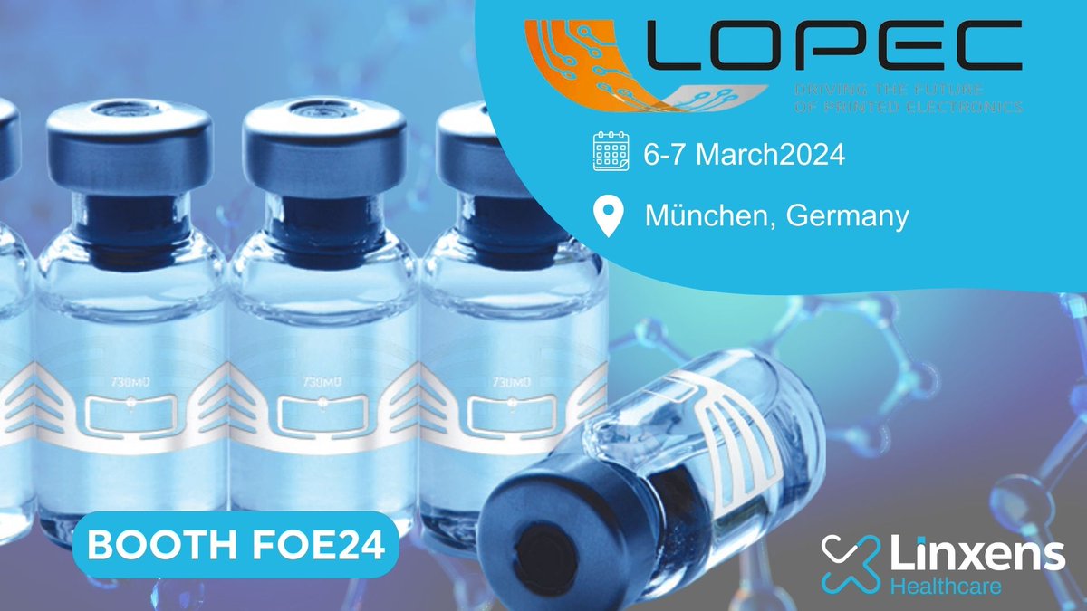 <a href="/Linxens/">Linxens</a> will be at <a href="/LOPECMunich/">LOPEC</a>, Germany, from March 6th to 7th, Germany. Join our team of experts and know more about or healthcare solutions. #LinxensInside #biosensors #healthcare