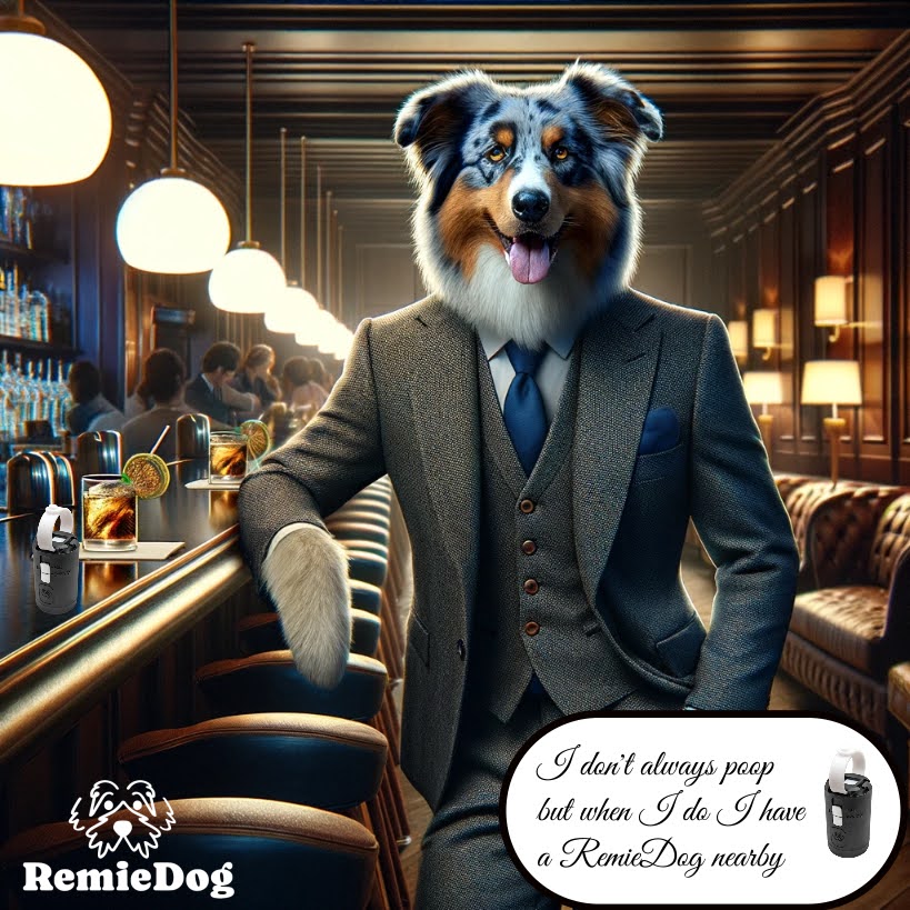 #RemieDogAIWeek day 3 is for the dogs with a little bit of sophistication #smallbusinessmarketing #remiedog #aimarketing #dogproducts