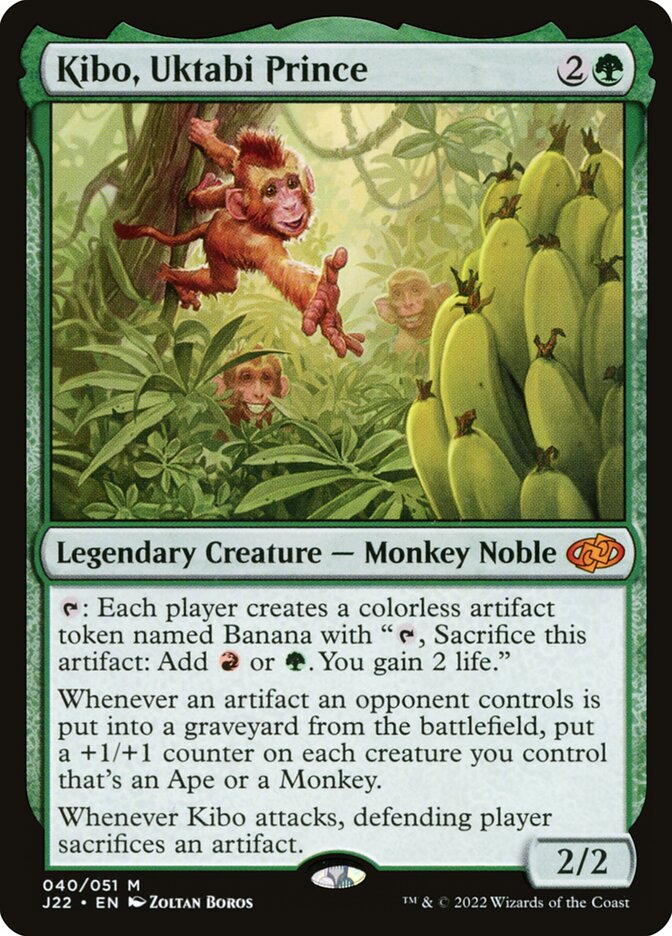 Rubbface's tweet photo. @benjithebrewer @PendragonMTG I run it in Kibo so I can tap him and attack in the same turn. https://t.co/dggHWIQLlx
