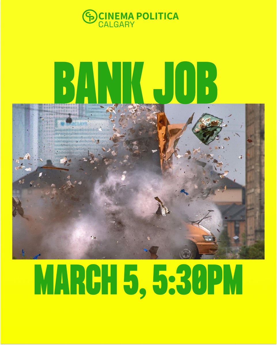 Join us at U of C for the screening of, BANK JOB (2021), followed by a discussion with the filmmakers. 
The event will take place at 5:30pm on March. 5 in the Gallery Hall of TFDL.  Entry is free for students, and by food bank donation for the public.