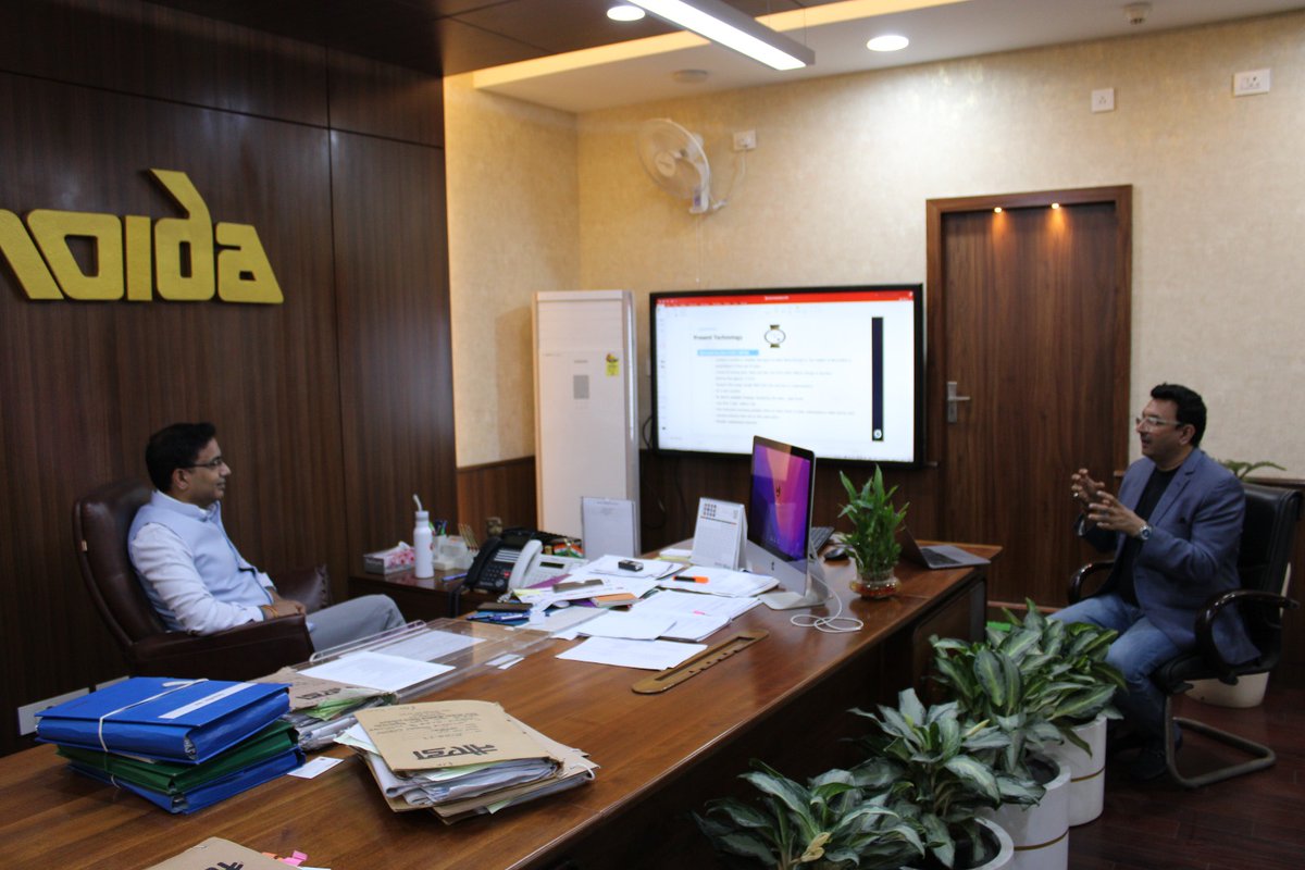 livefibre's tweet photo. Today, a meeting was held with Noida water  department officials to study the issue of installing water meters in  82 thousand houses of Noida area.

The aim of our company is to make every drop count to preserve precious resource like water.
@sudeepdutt
https://t.co/1vju2J4tXe https://t.co/ZIrqtITkgi