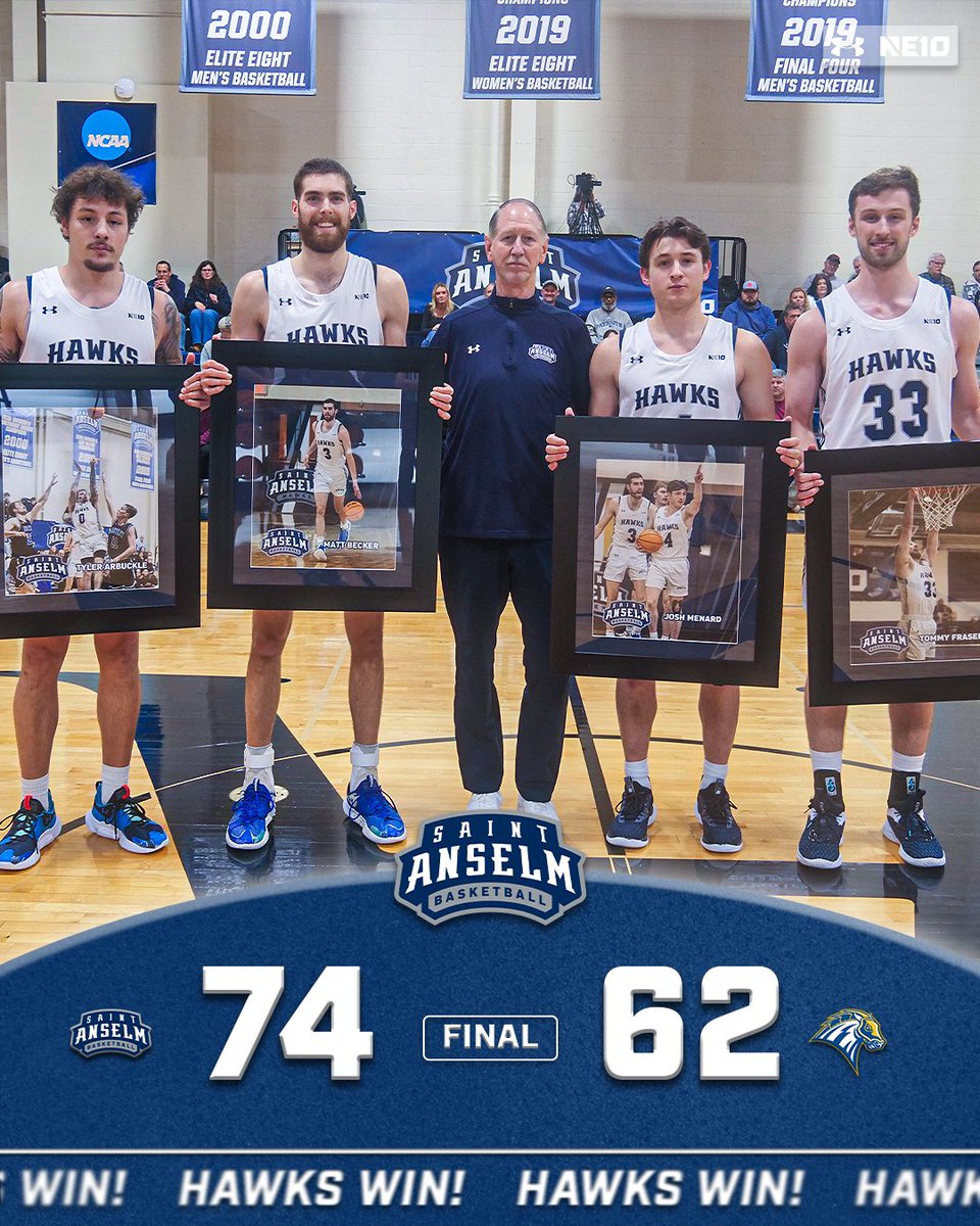 STAHawksMBB's tweet photo. Tyler Arbuckle scored 23 points on his Senior Night to lead us to another conference win over New Haven on Wednesday! ✅🔥

RECAP: https://t.co/b0gtwAYtsI

#HawksSoarHigher https://t.co/leo1bofHpr
