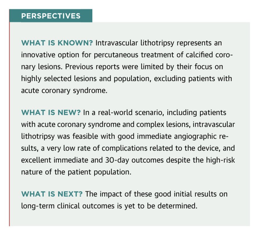 IVL real-life registry ☑️Complex lesions and patients ☑️>60% ACS patients ☑️Excellent 30-d outcomes ☑️Open-access 😊 Initial results from the Replica-EPIC18 Trial. Just published online in @JACCJournals authors.elsevier.com/sd/article/S19…