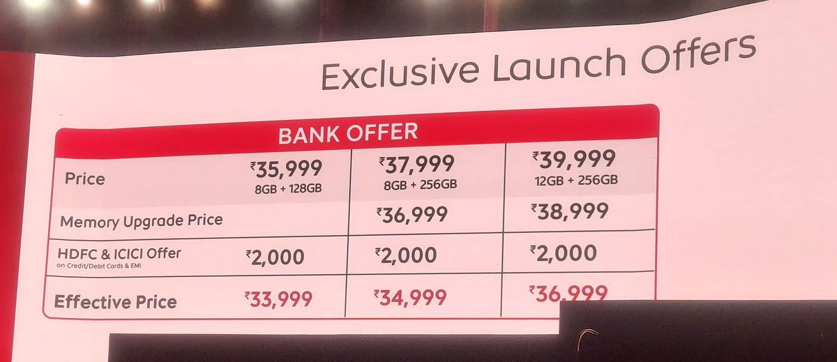 Shilpijain30's tweet photo. @CounterPointTR @GadgetFreak4U Its a flagship killer as offers similar features like display, super computer chip of #iQOO 12 at relatively affordable pricing https://t.co/RwLo8FG32F