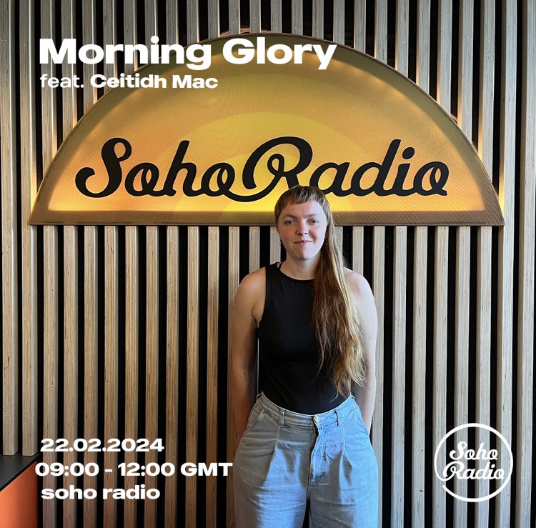 We have a live session from @Ceitidh_Mac on the show today - tune into @sohoradio from 9am