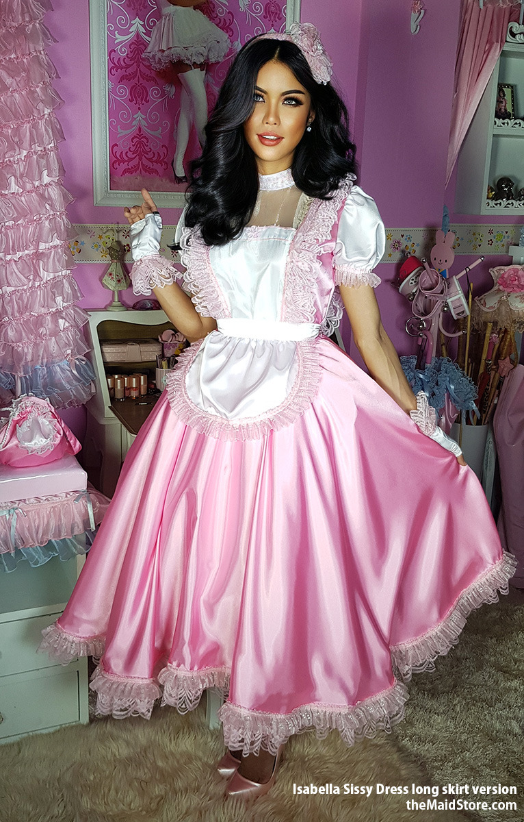 BirchPlace's tweet photo. Such a pink princess!😚 #satin #pinkmaid https://t.co/MvGKyzJE91