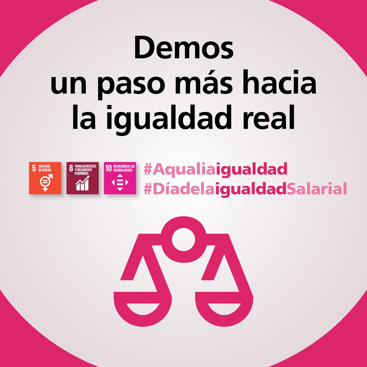 aqualia's tweet photo. 🧐¿Sabías que las #mujeres reciben, de media y en cómputo anual, 18,36% menos retribuciones que los hombres, según @InstMujeres? Una diferencia que se ha recortado 5 puntos en los últimos 2 años.
Sigamos avanzando hacia la #IgualdadReal
#DíaEuropeodelaIgualdadSalarial https://t.co/dHaHX7cpyX