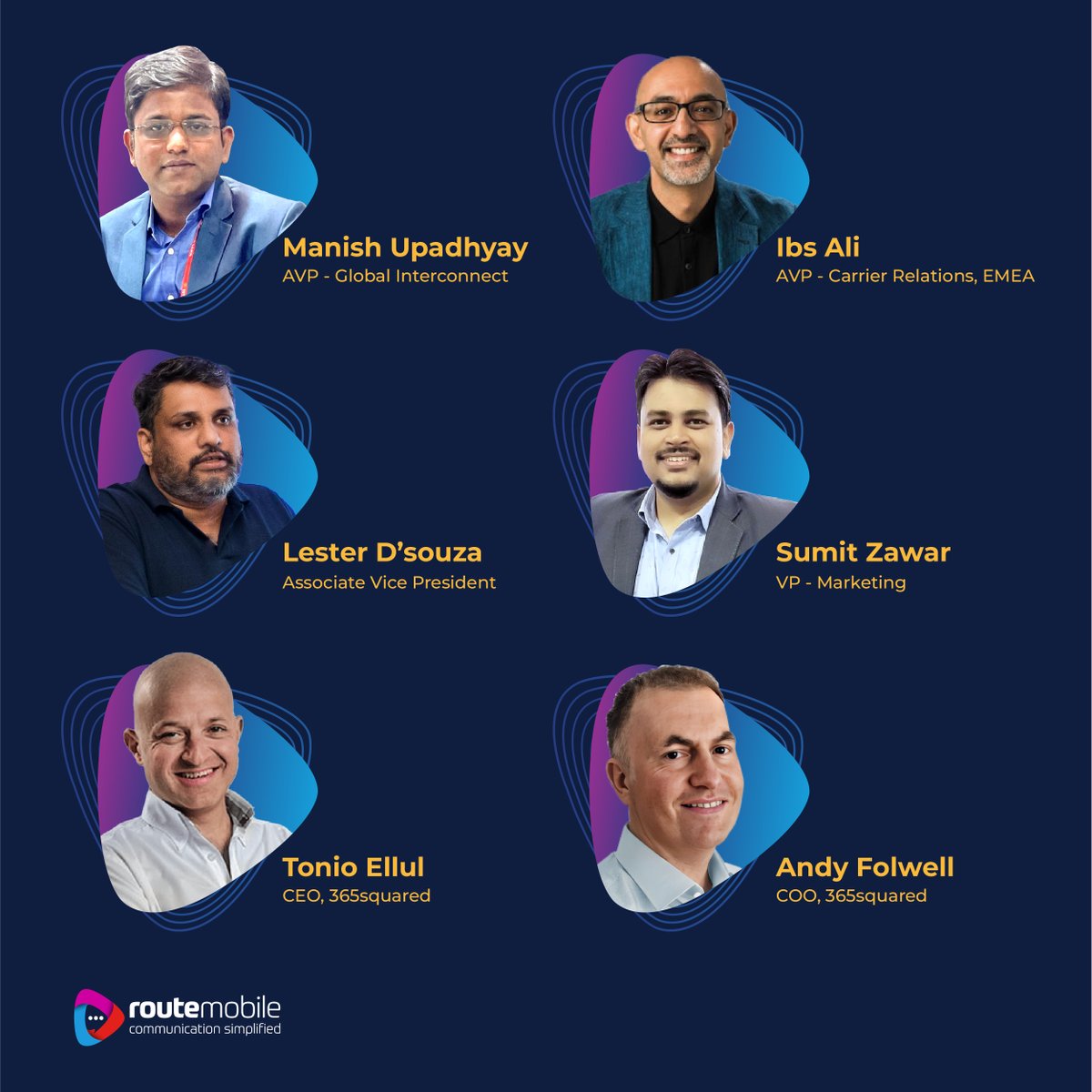routemobile's tweet photo. Connect with our leadership team at #MWC24, as they meet and network with industry partners, mobile operators, and tech providers worldwide.
π
26th - 29th Feb 2024
πͺ Booth CS70, Congress Square
π Fira Gran Via, Barcelona
#RouteMobileAtMWC #MWC2024 #RouteMobile @MWCHub https://t.co/yMlPNXXPoE