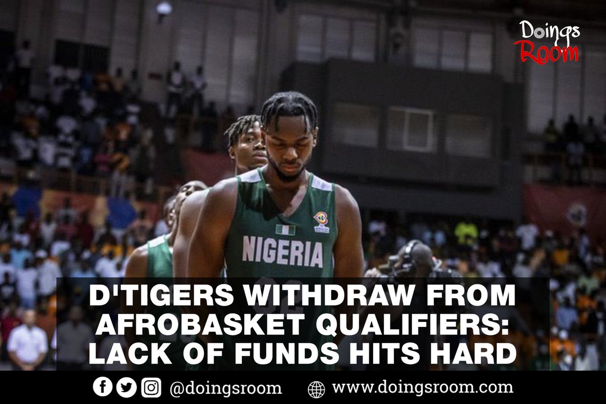 D'Tigers Withdraw from Afrobasket Qualifiers: Lack of Funds Hits Hard

Nigeria's basketball team, D'Tigers, bows out of Afrobasket qualifiers citing insufficient financial support from the Federal Government. Despite Olympians' commitment, the team faces withdrawal due to funding