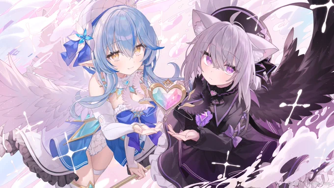 【お仕事】Lukewarm / 猫又おかゆ × 雪花ラミィ (cover) にてイラスト描かせていただいていました、、!↓↓↓↓↓↓↓↓↓↓↓↓↓↓↓↓↓↓↓↓↓↓↓↓↓↓↓↓↓↓↓↓ 