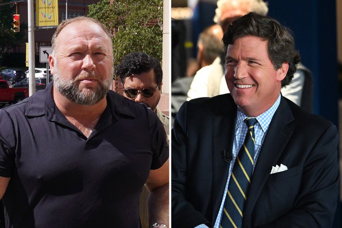 Repost if you agree Alex Jones and Tucker Carlson is a True American Patriot!