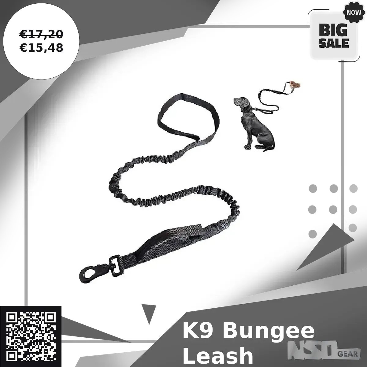 NsoGear's tweet image. Keep your furry friend safe with the K9 Bungee Leash—now 10% off at €15.48 until Feb 22, 2024! Made with high-quality materials for durability and flexibility. Don't miss out, get yours today! 🐶🔒🐾 #K9Gear #DogLeash #PawfectWalks
ssdlr.shop/l/c67db99a