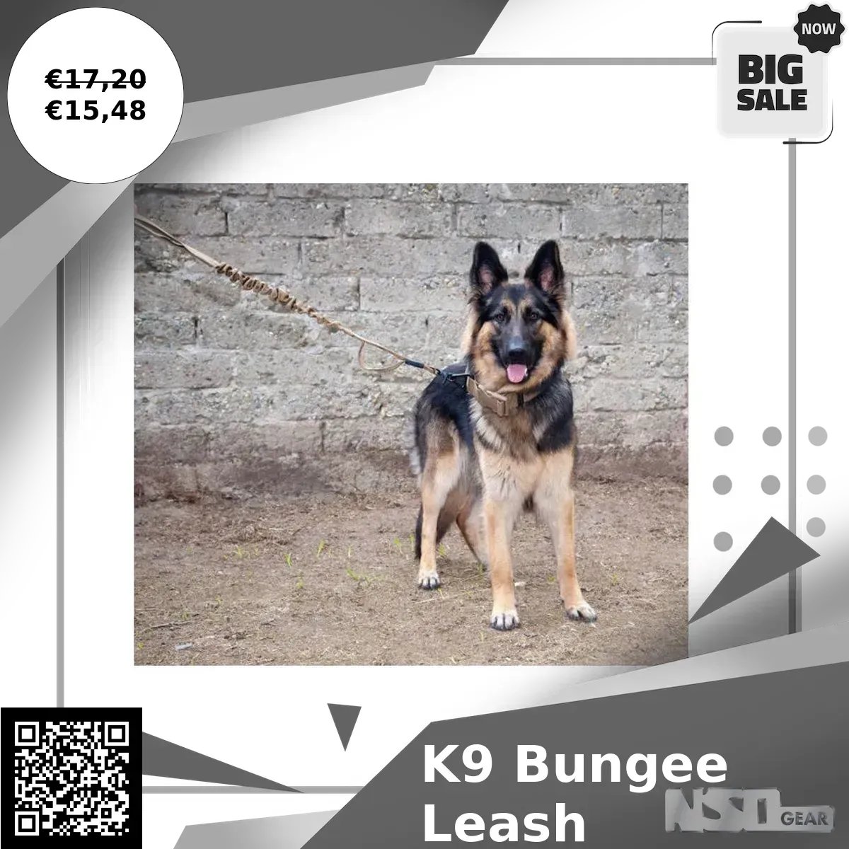 NsoGear's tweet image. Keep your furry friend safe with the K9 Bungee Leash—now 10% off at €15.48 until Feb 22, 2024! Made with high-quality materials for durability and flexibility. Don't miss out, get yours today! 🐶🔒🐾 #K9Gear #DogLeash #PawfectWalks
ssdlr.shop/l/c67db99a