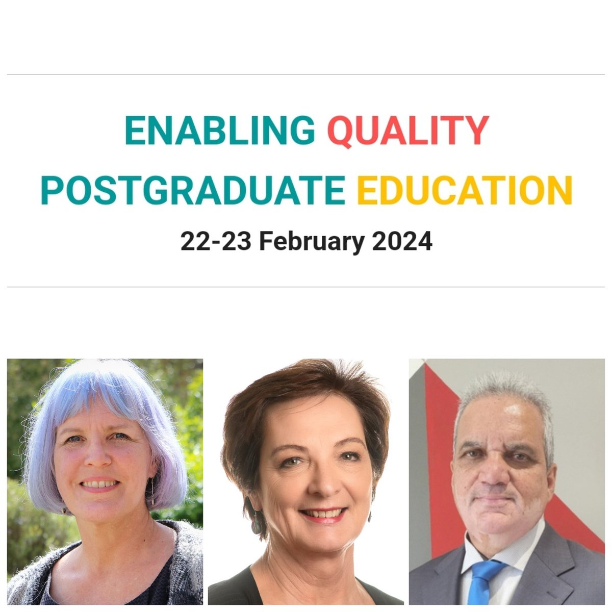 We're now counting hours to the inaugural Enabling Quality Postgraduate Education Colloquium. This two-day affair will bring together people with a commitment to postgraduate education and with the capacity to drive its enhancement.