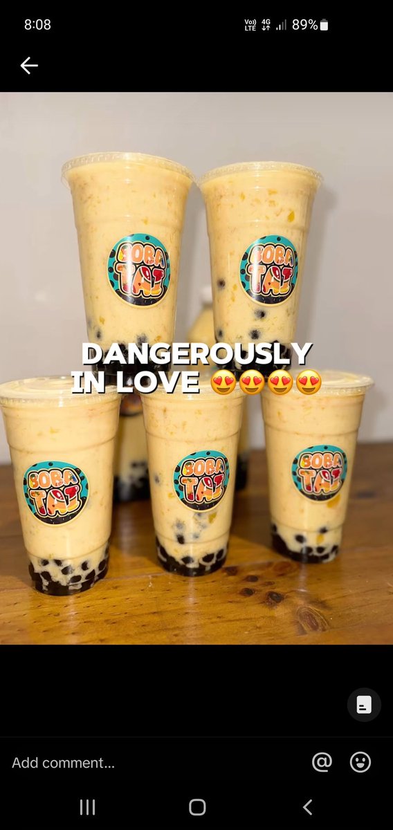 ChuckTaylorz89's tweet photo. So in Sydney a Poly family has started a business called BOBA TAI, which is OTAI with Black Pearl's that you add in bubble teas. I wonder what it tastes like 🤔 https://t.co/hh2t5CXkRm