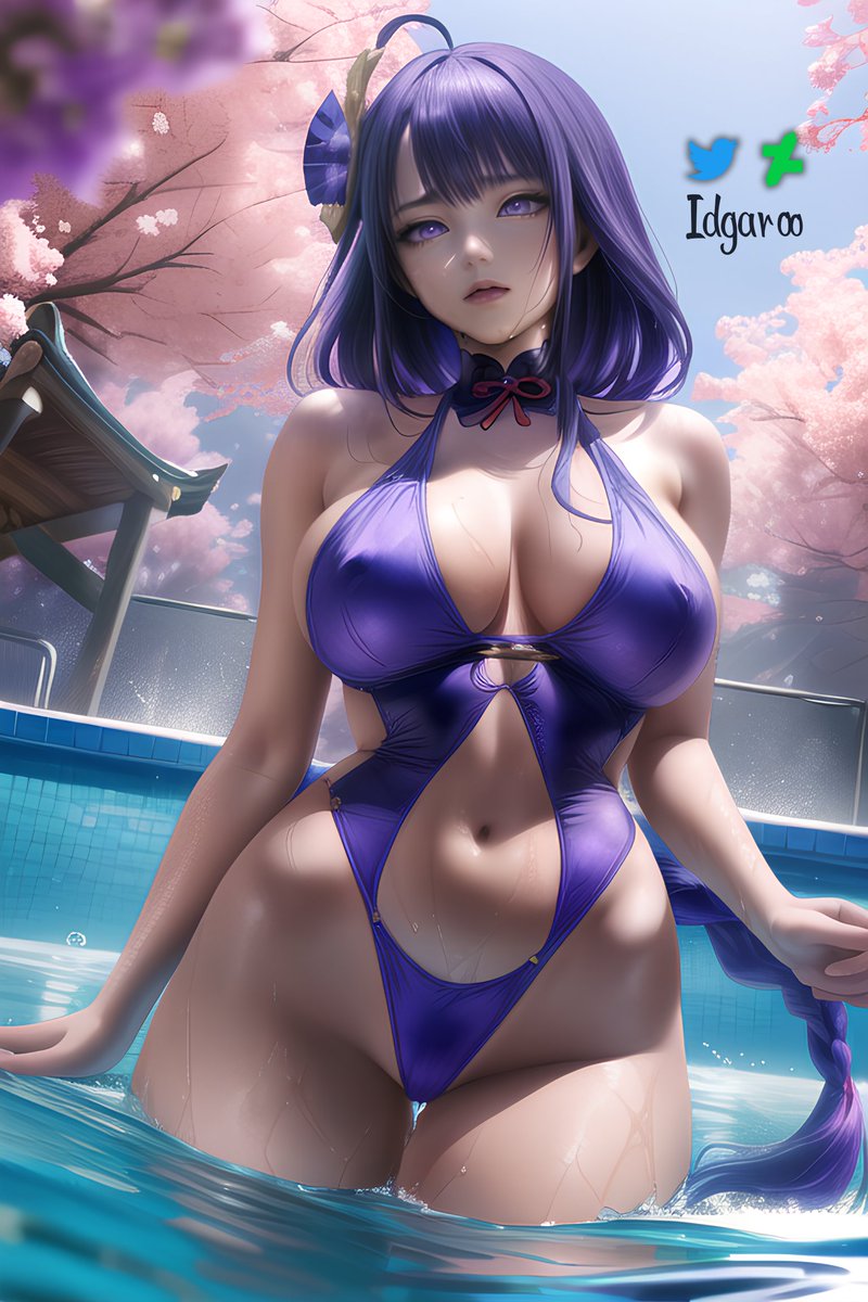 Idgaroo's tweet photo. swimsuit Raiden Shogun from Genshin Impact

source: https://t.co/bQevZcMFKA

#AIart #AIArtwork #AIグラビア #RaidenEi #GenshinImpact https://t.co/2AmJwjUrKB